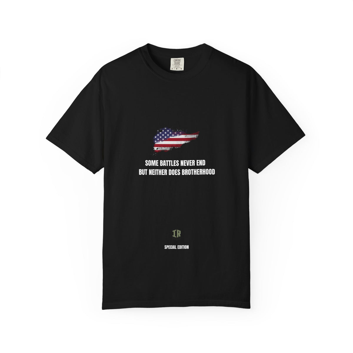 T-shirt PTSD Tribute Veteran Quote American Flag Military Silhouette Limited Edition
