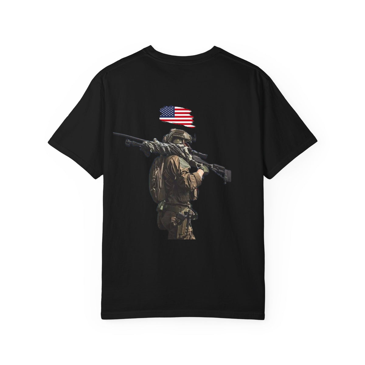 T-shirt PTSD Tribute Veteran Quote American Flag Military Silhouette Limited Edition