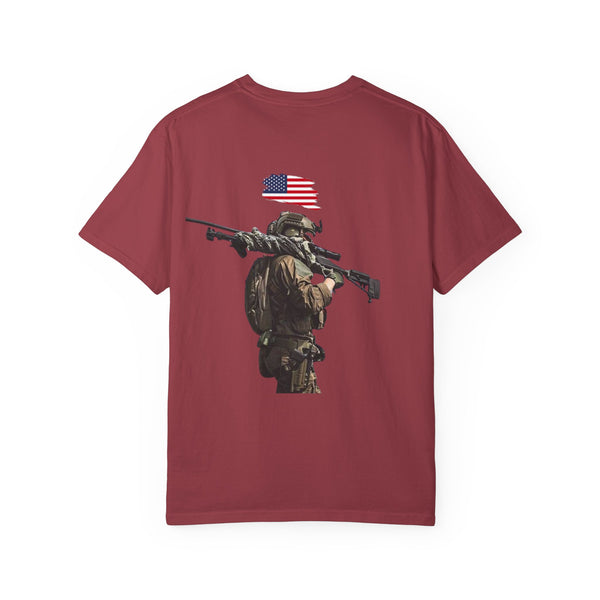 T-shirt PTSD Tribute Veteran Quote American Flag Military Silhouette Limited Edition