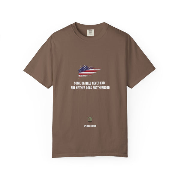 T-shirt PTSD Tribute Veteran Quote American Flag Military Silhouette Limited Edition