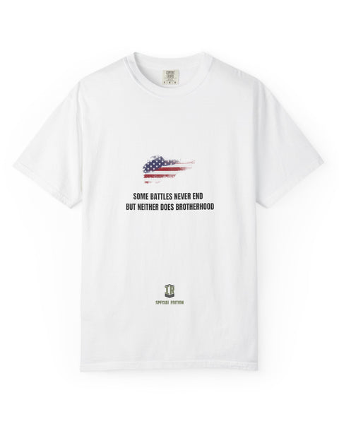 T-shirt PTSD Tribute Veteran Quote American Flag Military Silhouette Limited Edition