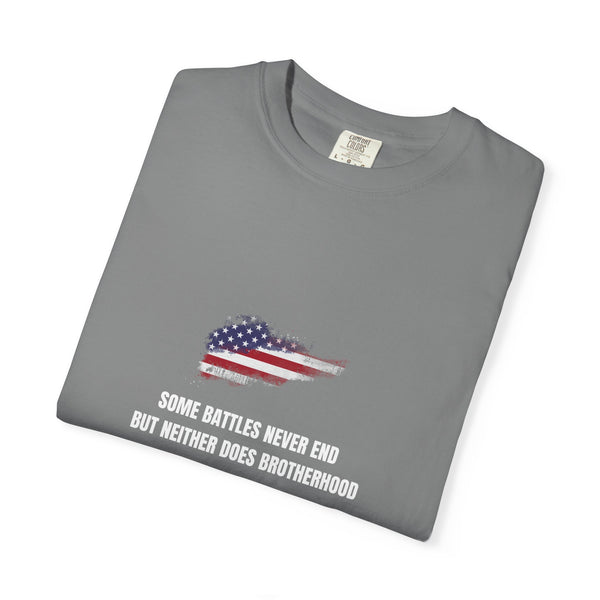 T-shirt PTSD Tribute Veteran Quote American Flag Military Silhouette Limited Edition