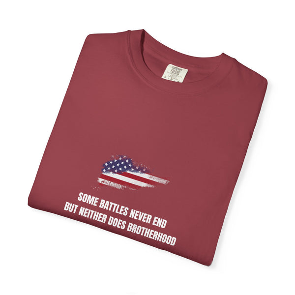 T-shirt PTSD Tribute Veteran Quote American Flag Military Silhouette Limited Edition