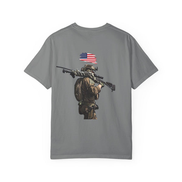 T-shirt PTSD Tribute Veteran Quote American Flag Military Silhouette Limited Edition