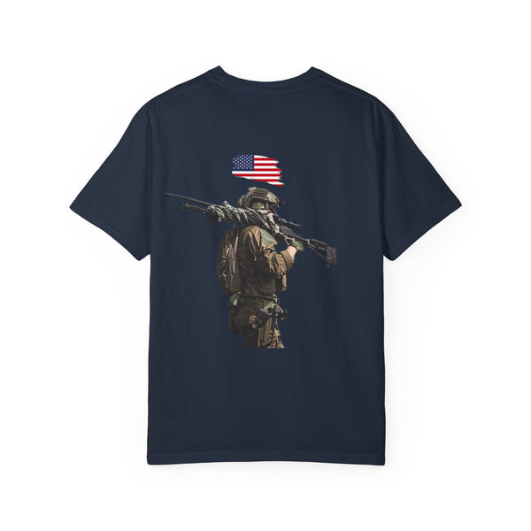 T-shirt PTSD Tribute Veteran Quote American Flag Military Silhouette Limited Edition