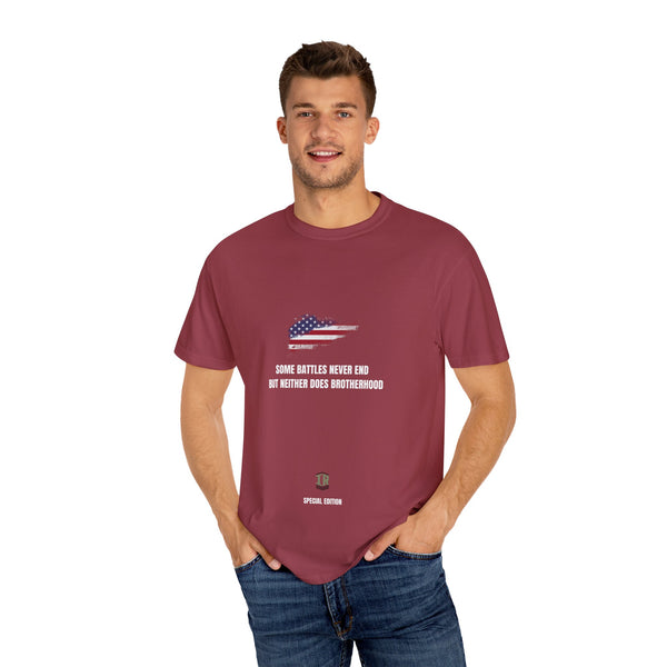 T-shirt PTSD Tribute Veteran Quote American Flag Military Silhouette Limited Edition