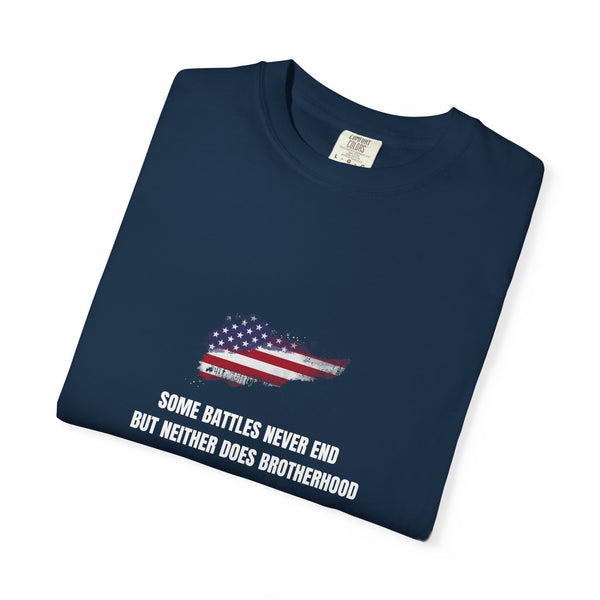 T-shirt PTSD Tribute Veteran Quote American Flag Military Silhouette Limited Edition