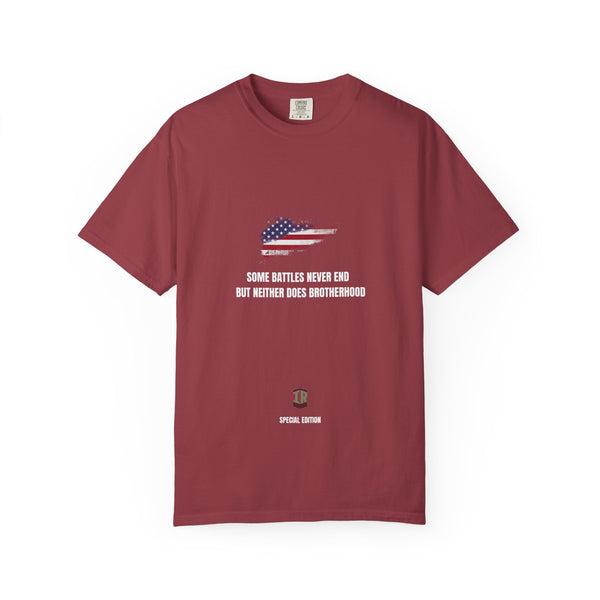 T-shirt PTSD Tribute Veteran Quote American Flag Military Silhouette Limited Edition