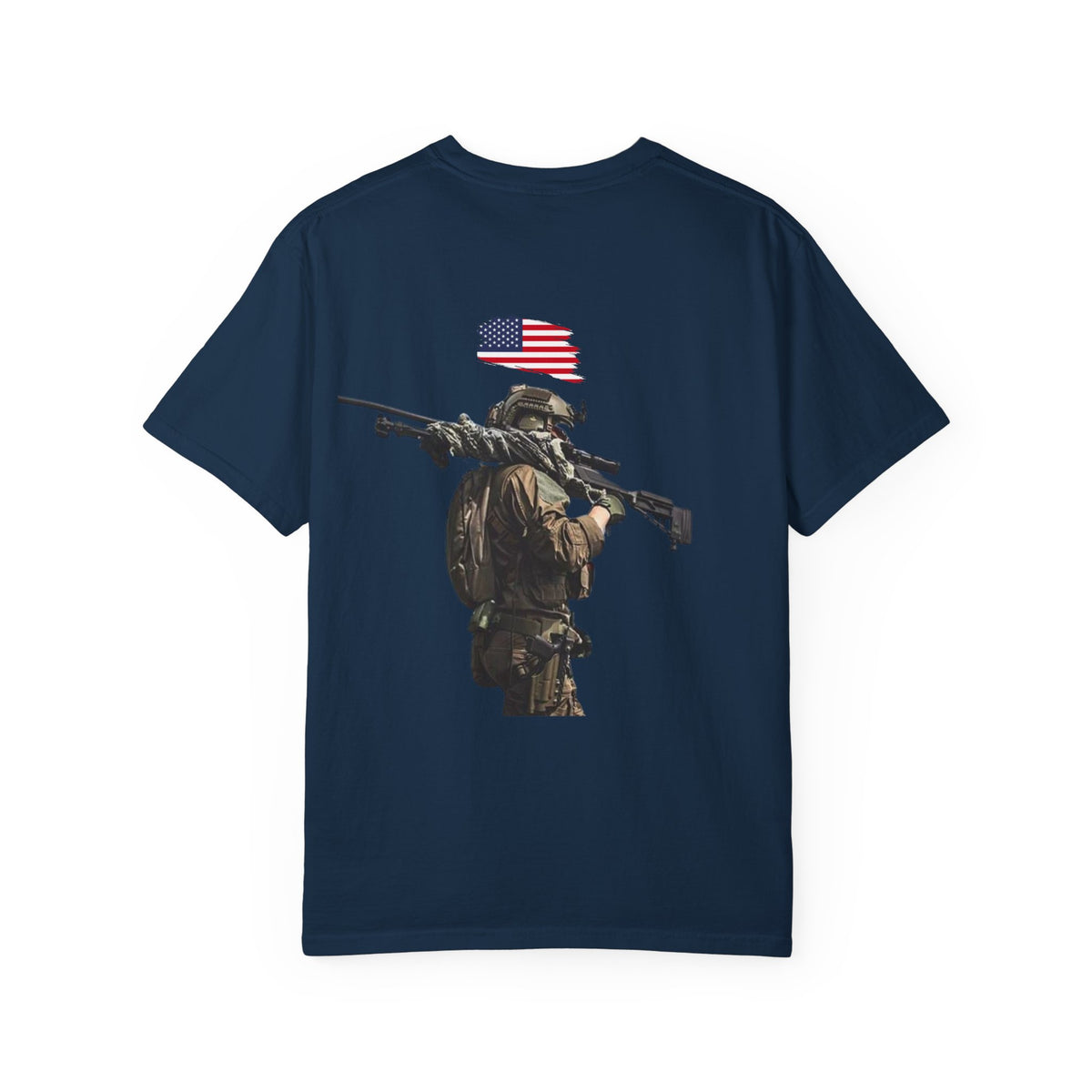 T-shirt PTSD Tribute Veteran Quote American Flag Military Silhouette Limited Edition