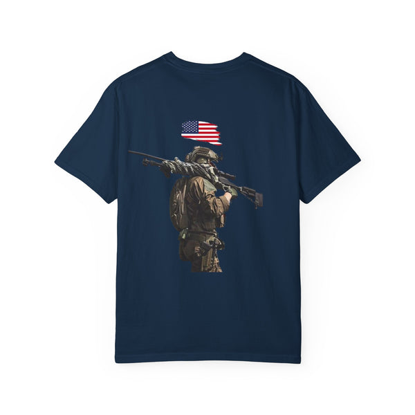 T-shirt PTSD Tribute Veteran Quote American Flag Military Silhouette Limited Edition