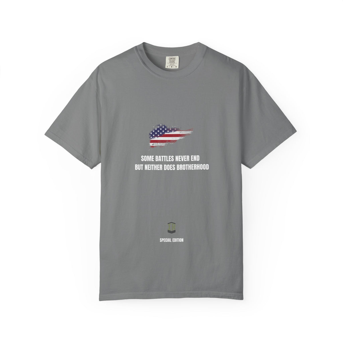 T-shirt PTSD Tribute Veteran Quote American Flag Military Silhouette Limited Edition