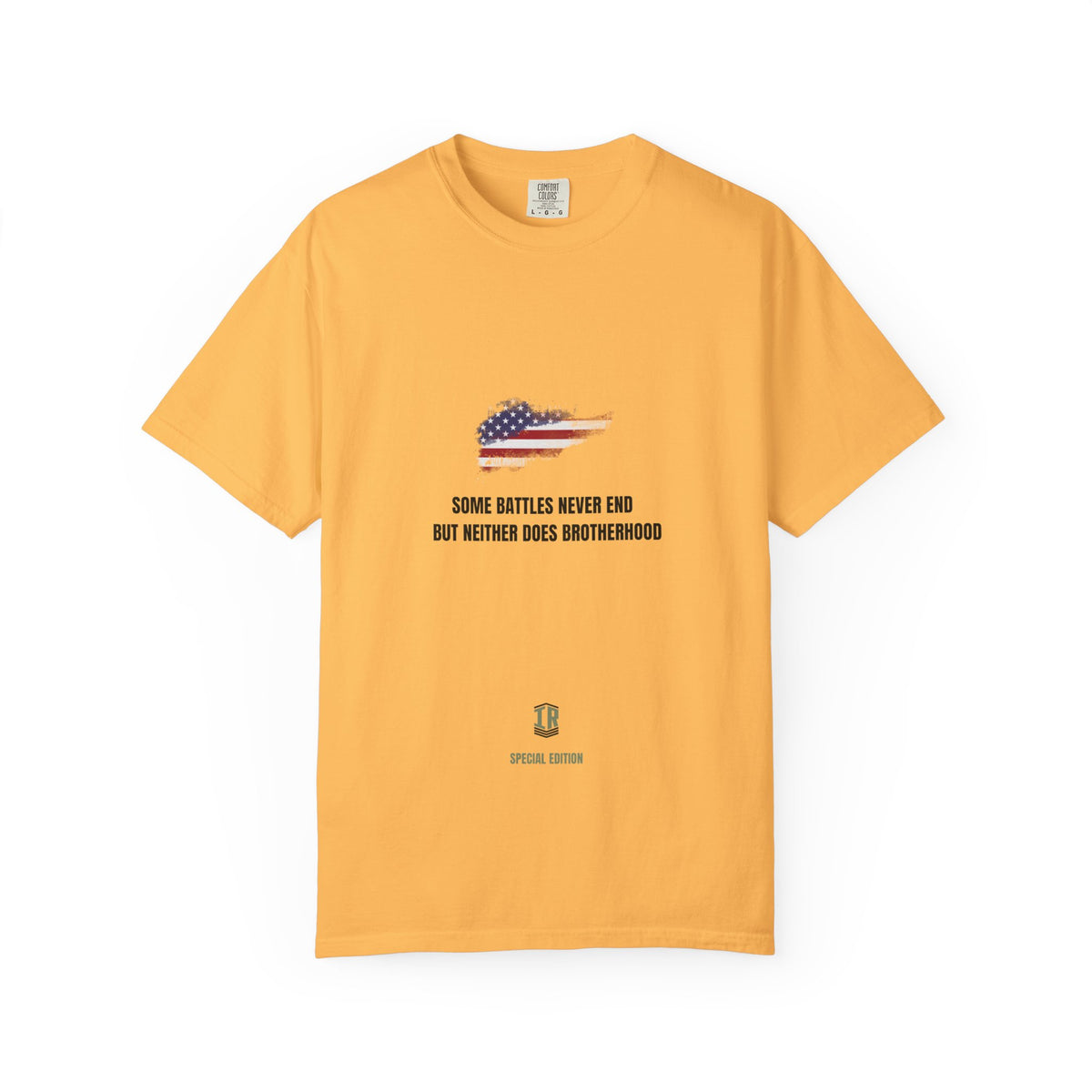 T-shirt PTSD Tribute Veteran Quote American Flag Military Silhouette Limited Edition