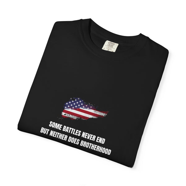 T-shirt PTSD Tribute Veteran Quote American Flag Military Silhouette Limited Edition