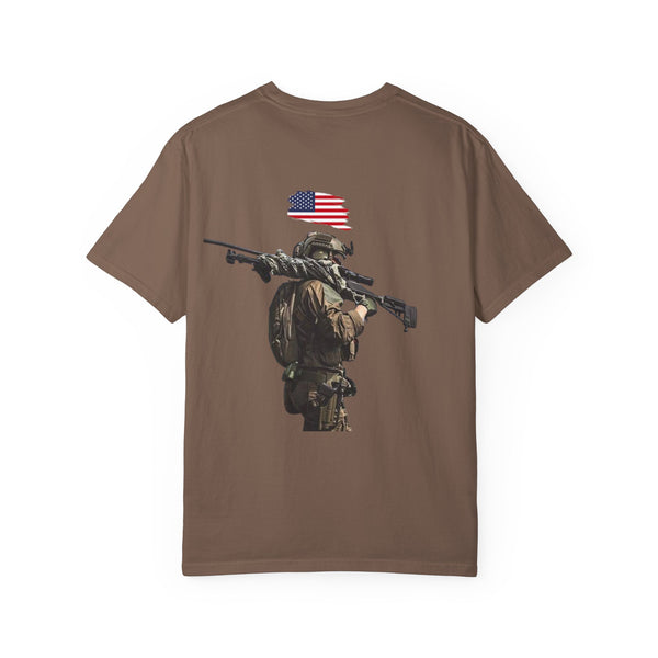 T-shirt PTSD Tribute Veteran Quote American Flag Military Silhouette Limited Edition