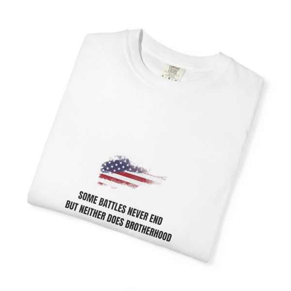 T-shirt PTSD Tribute Veteran Quote American Flag Military Silhouette Limited Edition