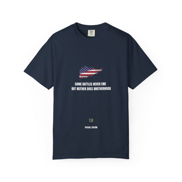 T-shirt PTSD Tribute Veteran Quote American Flag Military Silhouette Limited Edition