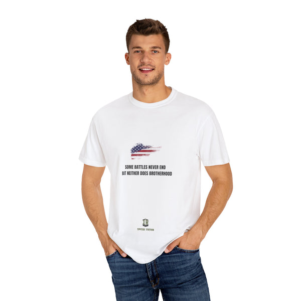 T-shirt PTSD Tribute Veteran Quote American Flag Military Silhouette Limited Edition
